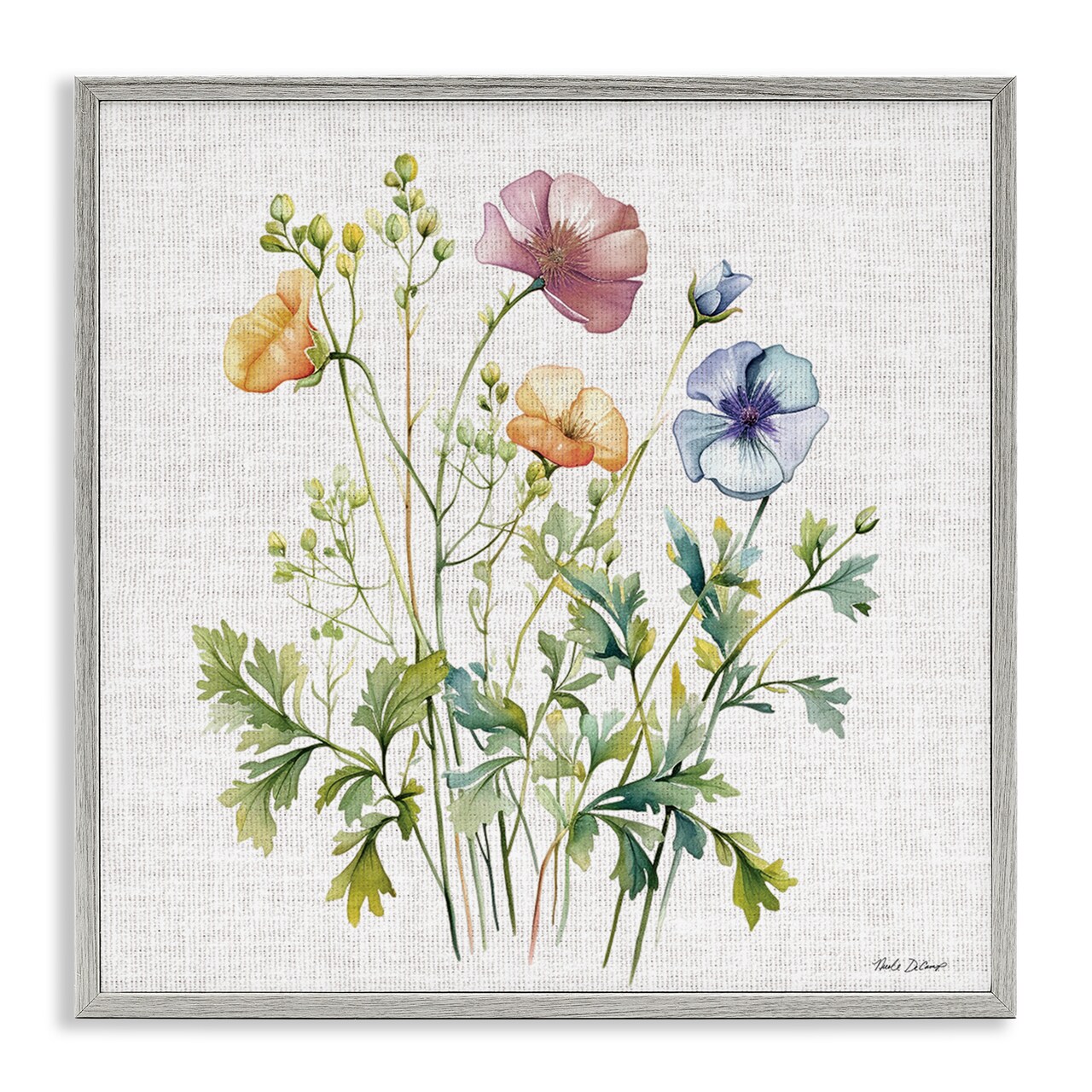Stupell Industries Wild Botanical Bundle Framed Giclee, design by Nicole DeCamp
